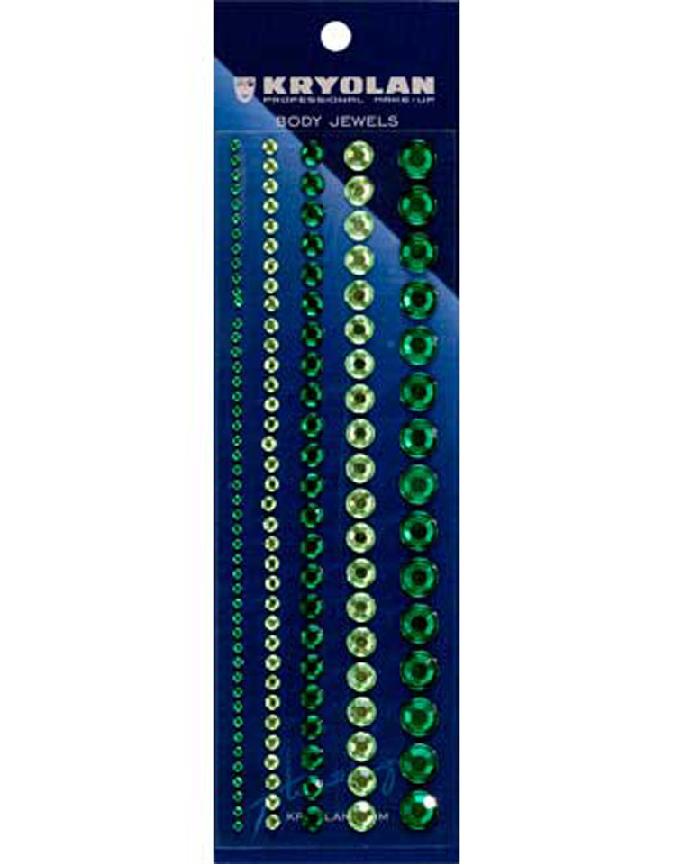 Kryolan Strasssteine selbstklebend col. grün