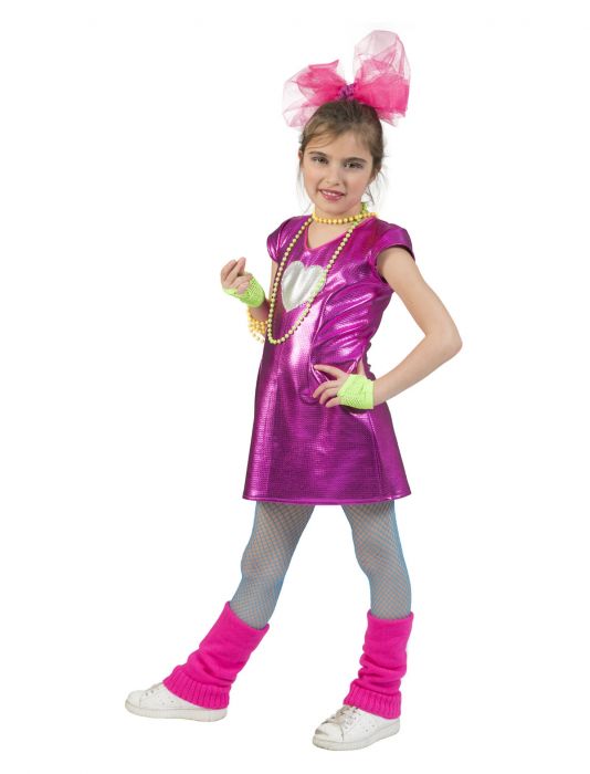 Kleid metallic pink         Fasnachtskostüm Grösse 116