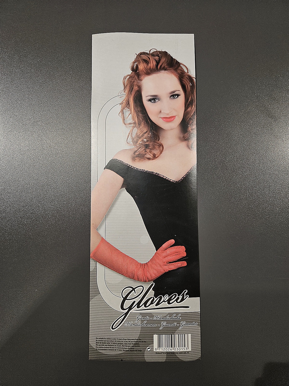 Handschuhe Ellenbogen London rot