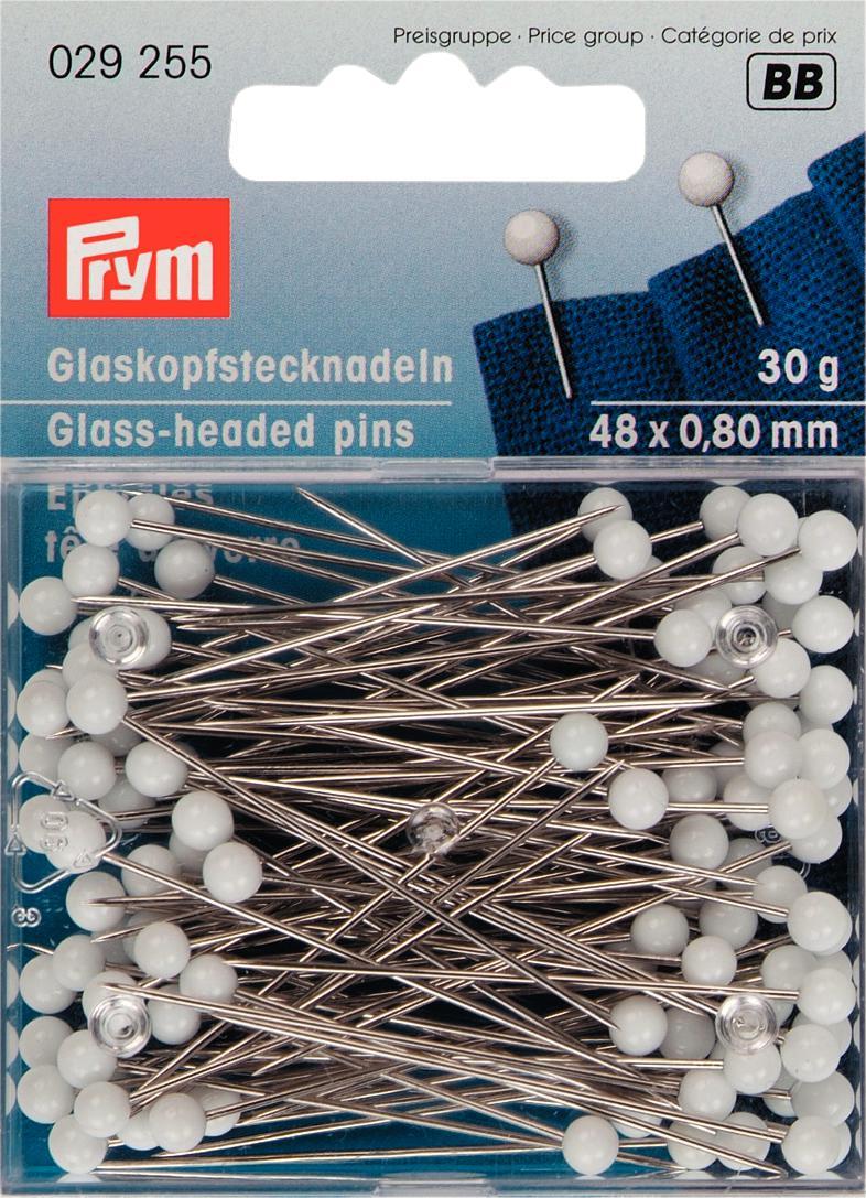 Prym Glaskopfstecknadeln, weiss