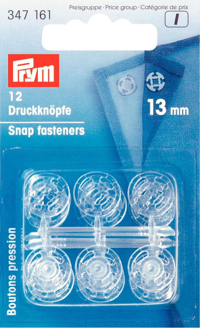 Prym Annähdruckknopf, transparent