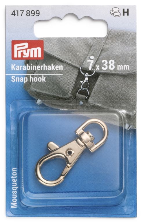 Prym Karabinerhaken, goldfarbig
