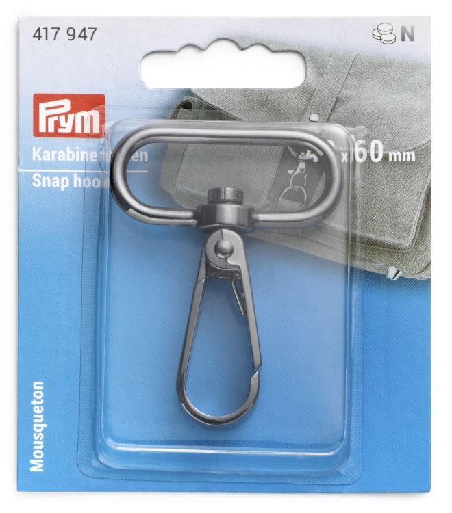 Prym Karabinerhaken, gunmetal