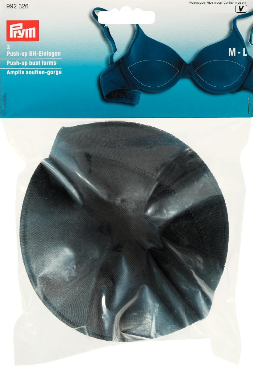 Prym Push-up BH-Einlagen, schwarz