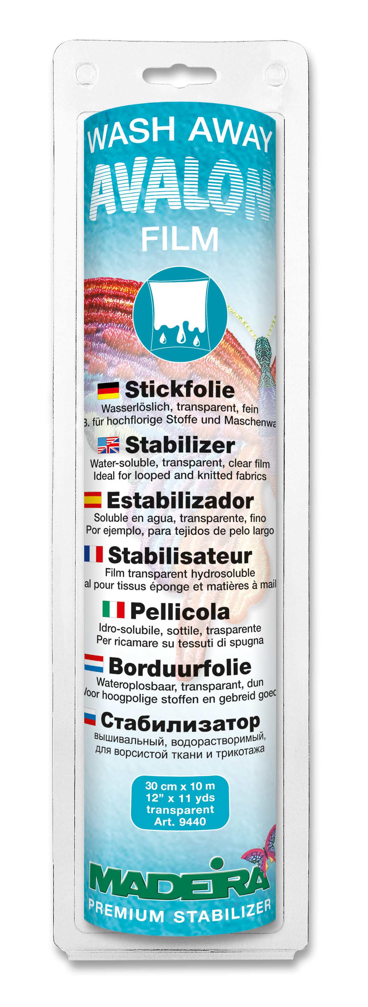 Madeira Stickstoff Avalon wash aways, transparent