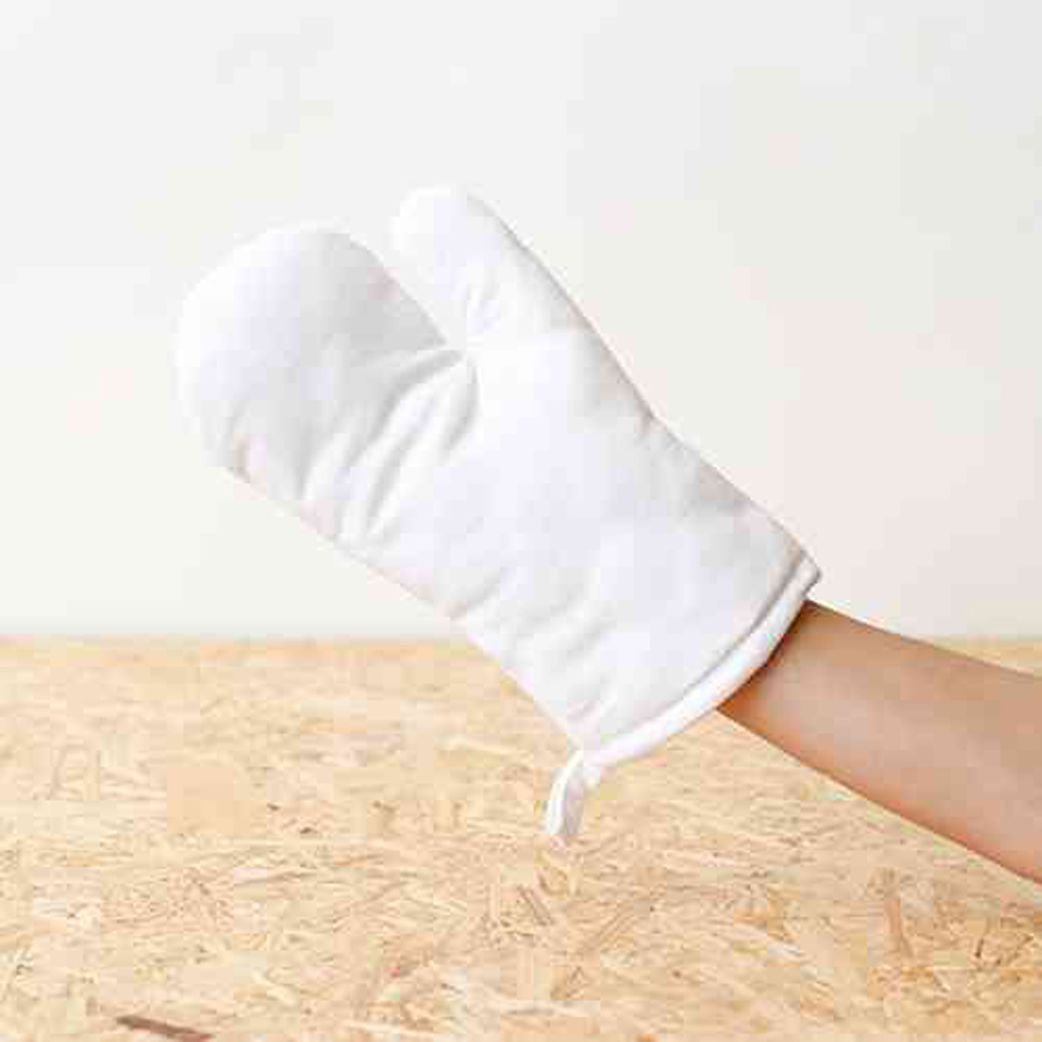 Ofenhandschuh,ws, 20x30cm, BW, SB