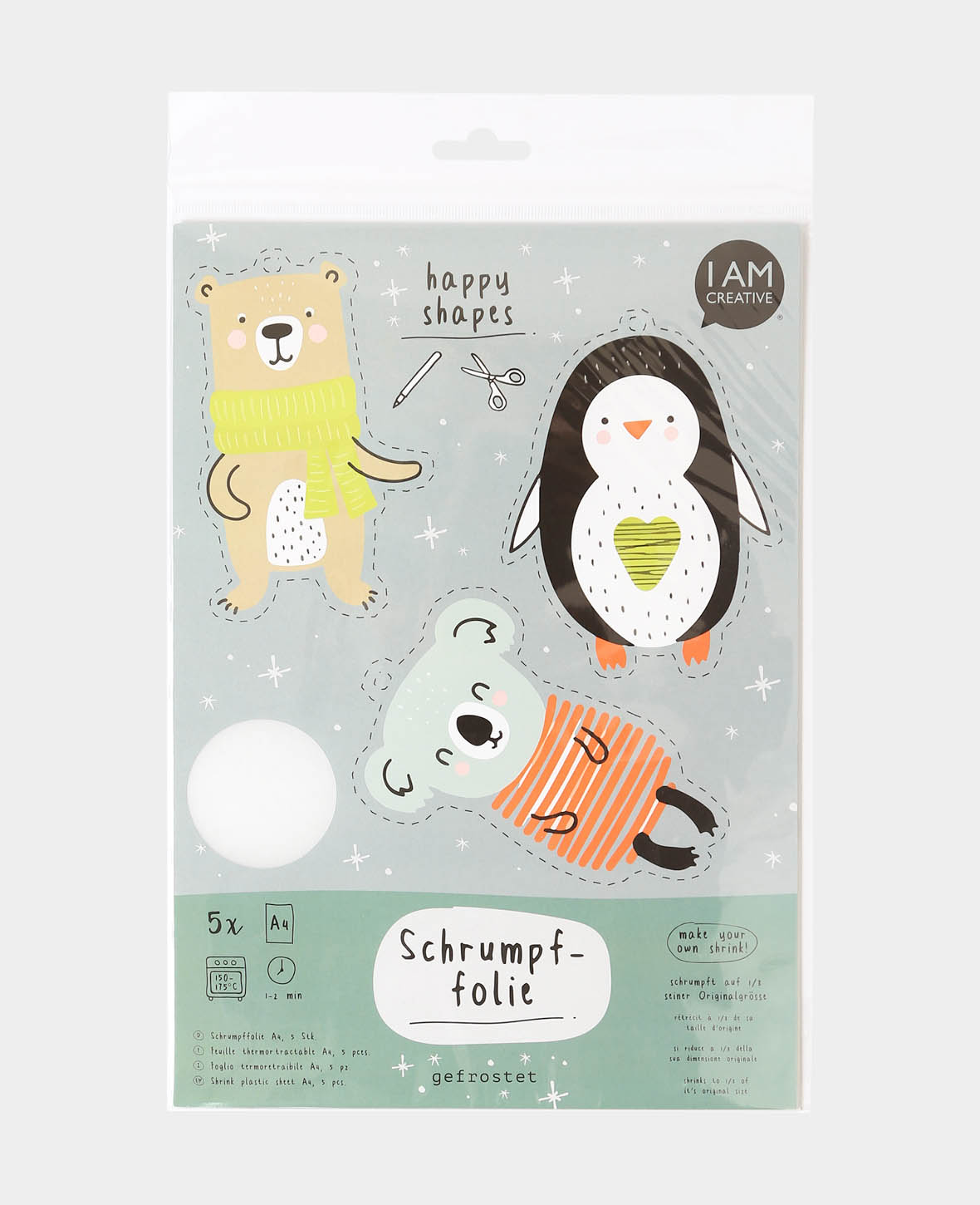 Schrumpffolie A4 gefrostet