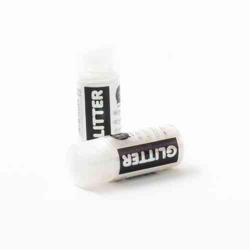 Glitter, fein, 13g, weiss
