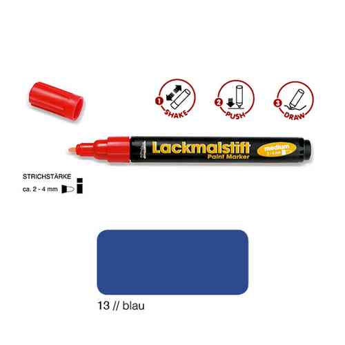 Lackmalstift medium,Blau