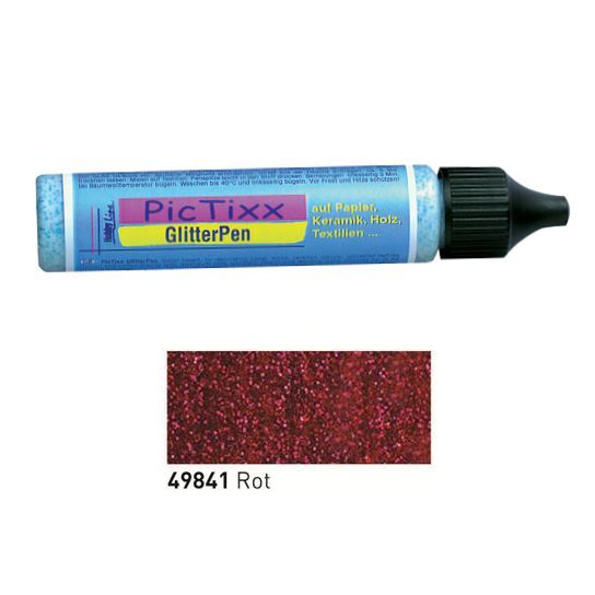 Glitter Pen,Rot