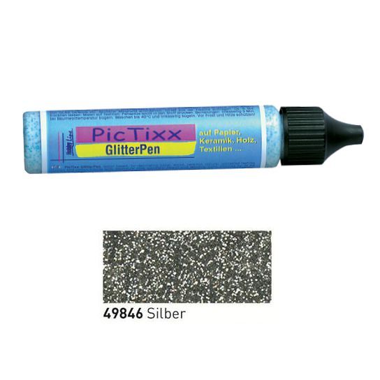 Glitter Pen,Silber