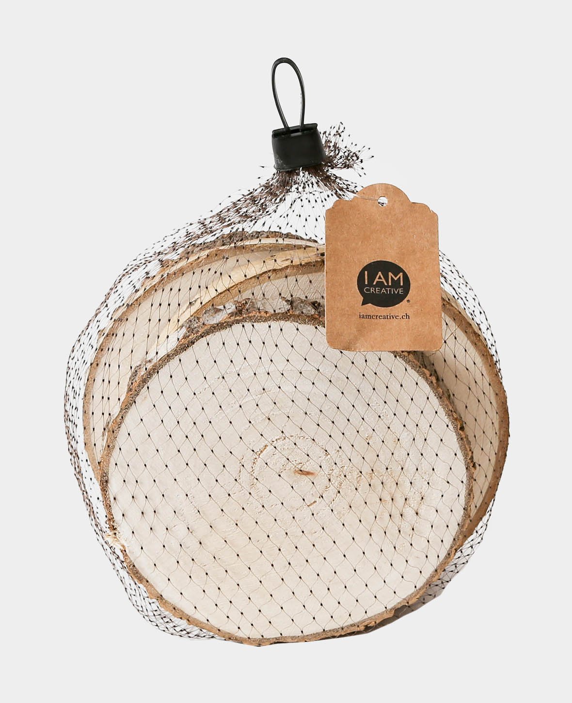 Holzscheiben,D12-13 x 1.2 cm, 4S.