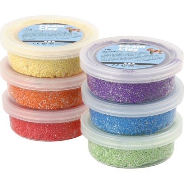 Foam Clay 6x14g,Basic-Farben