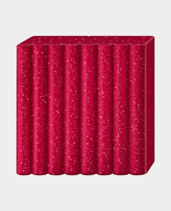 Fimo glitter rot