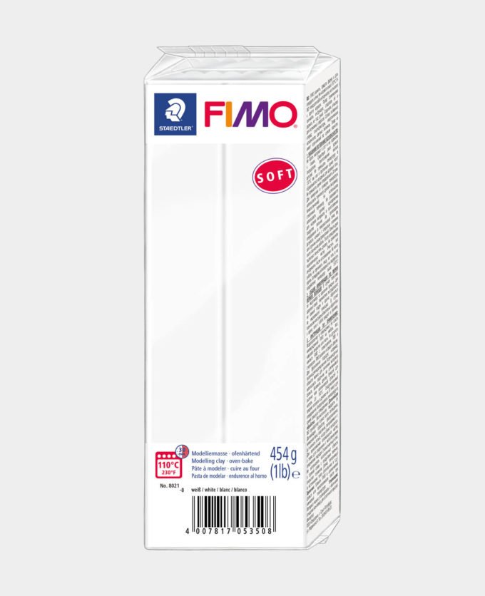 FIMO soft Grossblock,Weiss