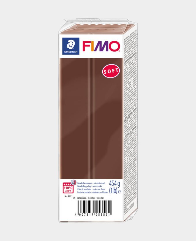 Fimo Soft Grossblock, 454gr., schokolade