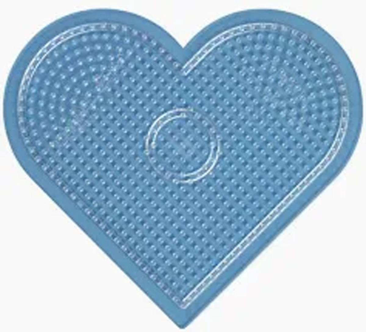 HAMA Stiftplatte, Herz gross Transparent