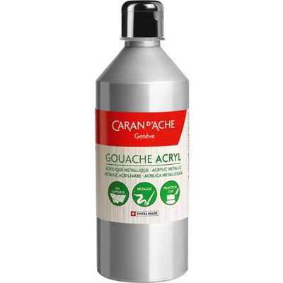 GOUACHE ACRYL 500ML SILBER
