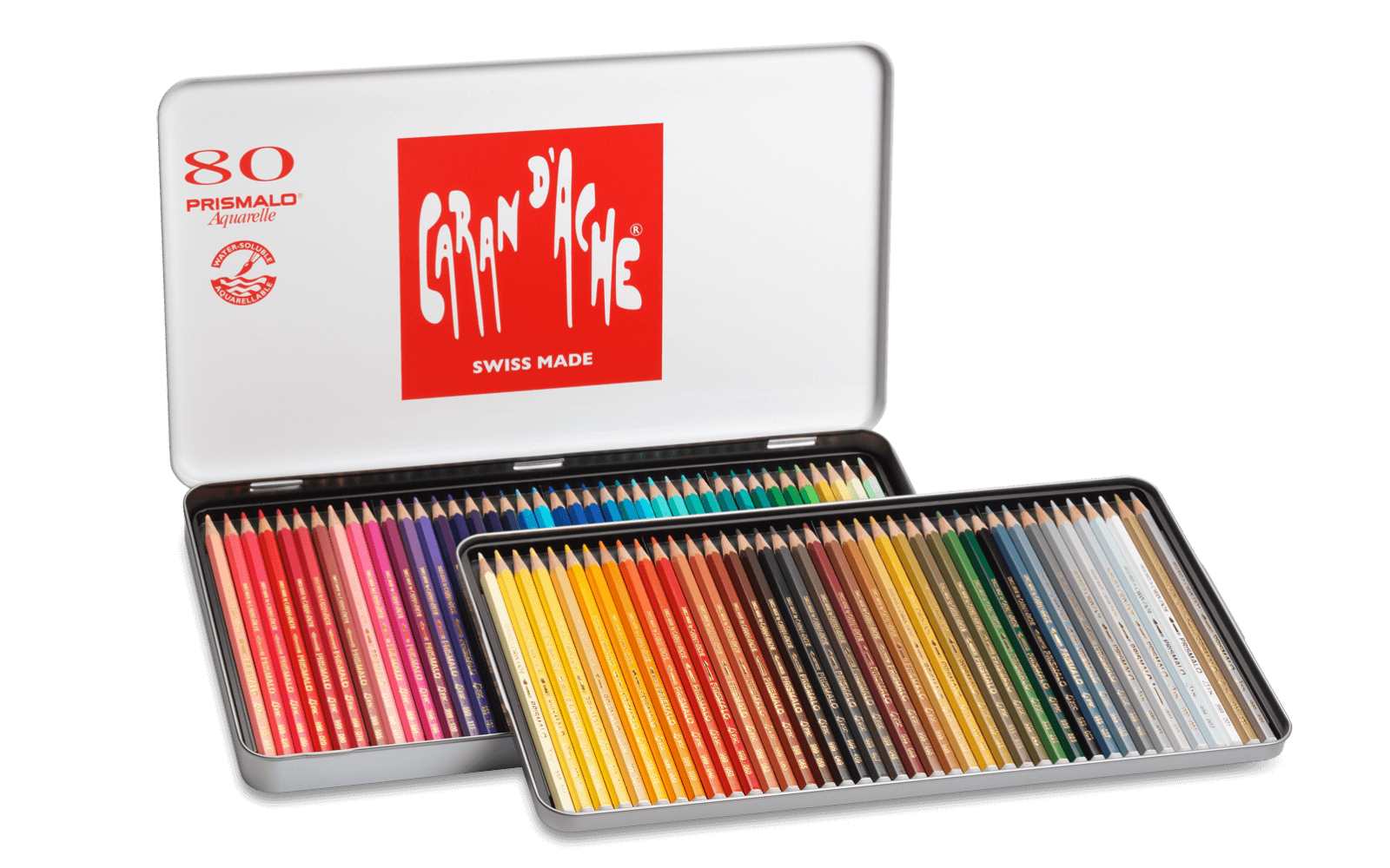 PRISMALO Aquarelle – Sortiment mit 80 Farben