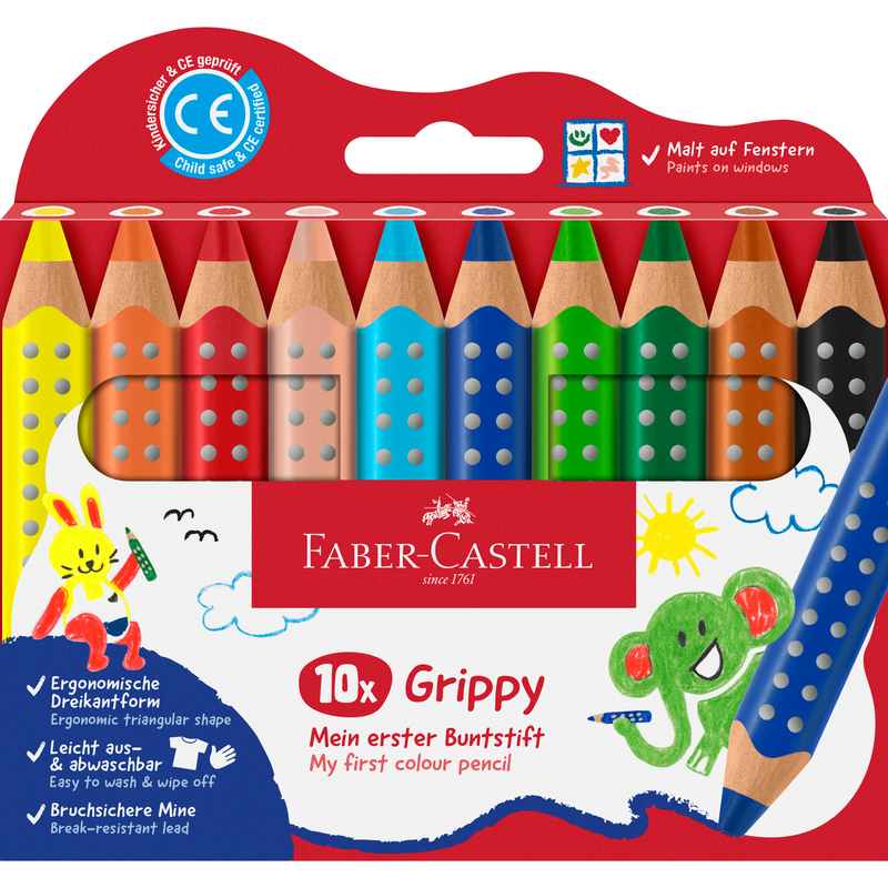 Faber-Castell Buntstifte Grippy 10er Set