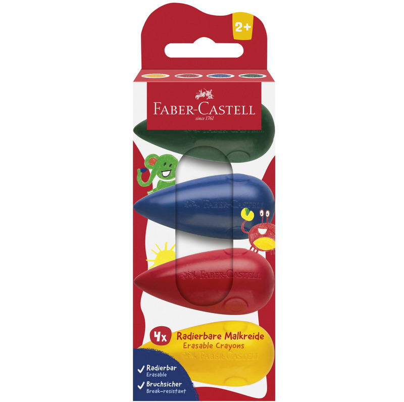 Faber-Castell Wachsmalstifte Birne , 4 Stück, assortiert