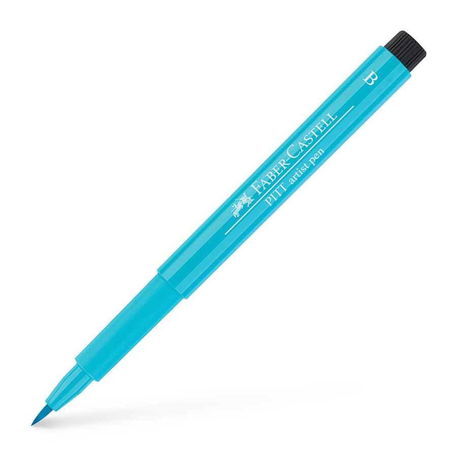 PITT artist pens, light cobalt turquoise 154 brush