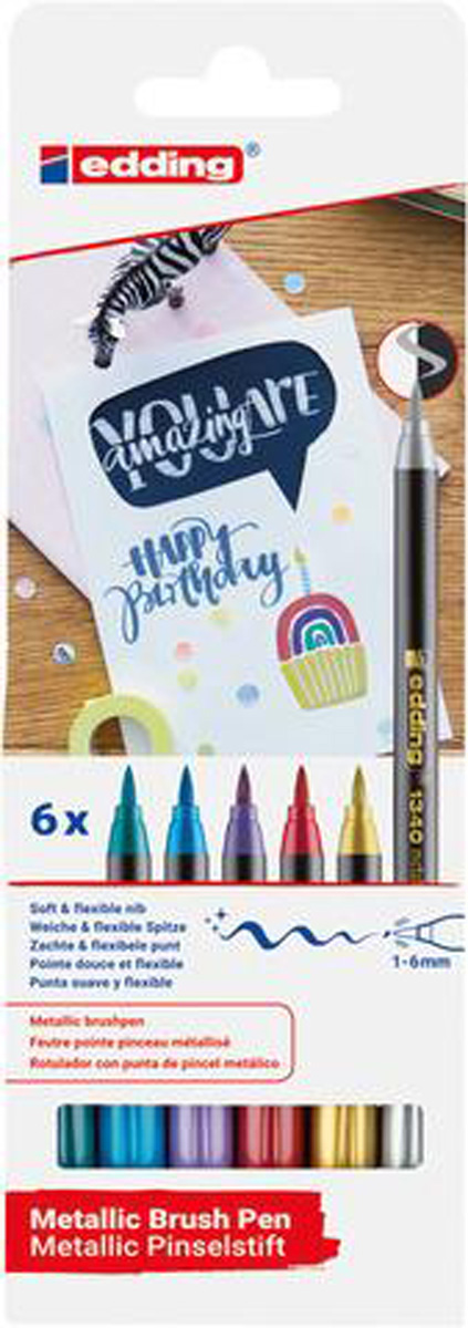 edding Brushpen 1340 Met E-6