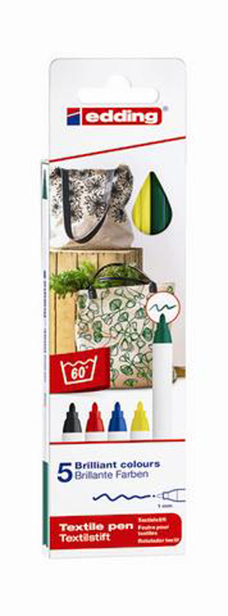 edding Textilstift 4600 E-5 Basic Col