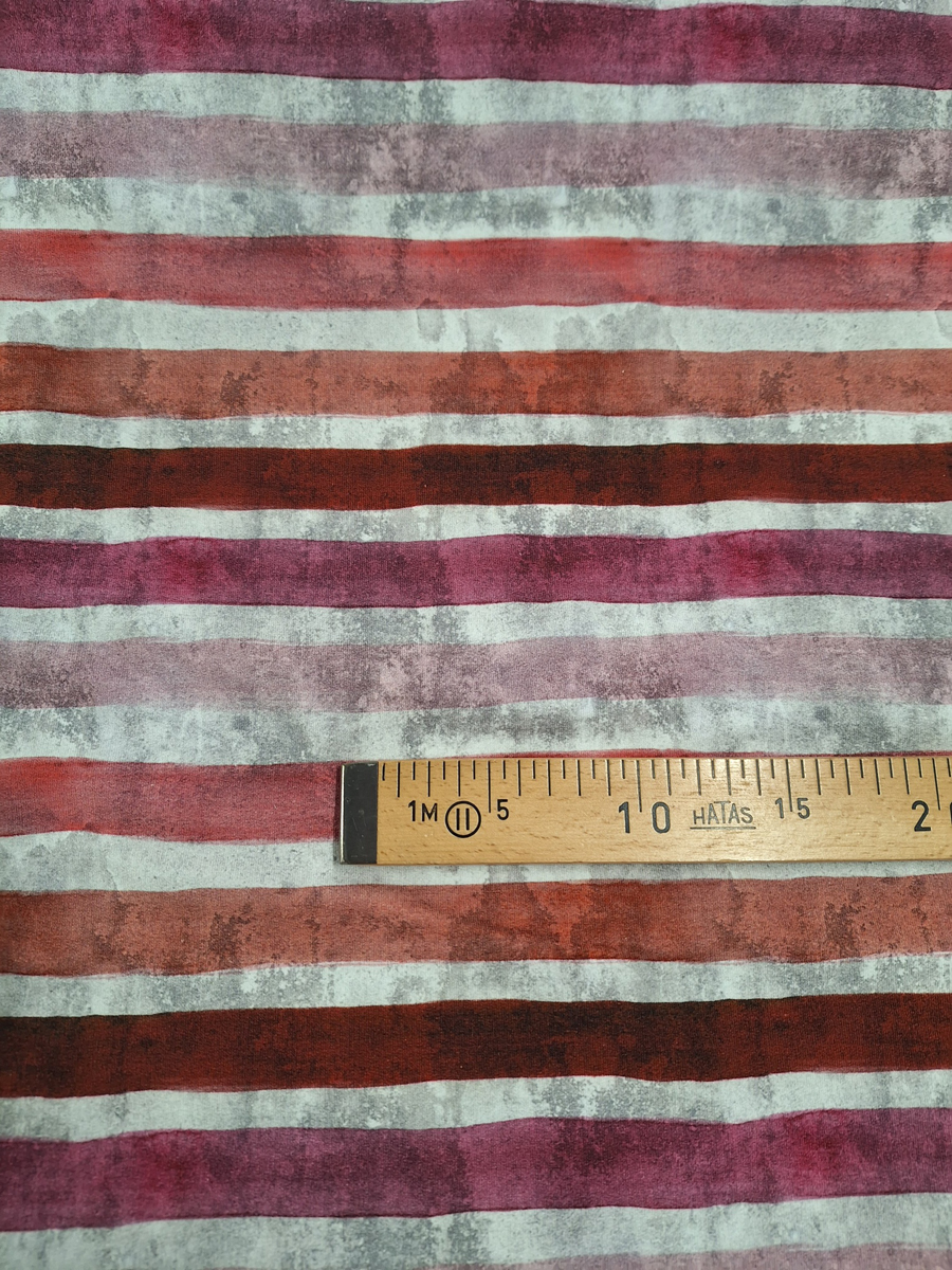 BW leichter Sweat grau m rost/ror/pink Streifen