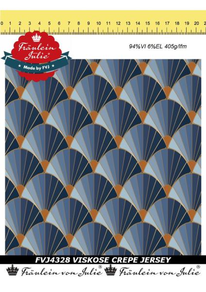 VI Jerseykrepp blautonige Bogen