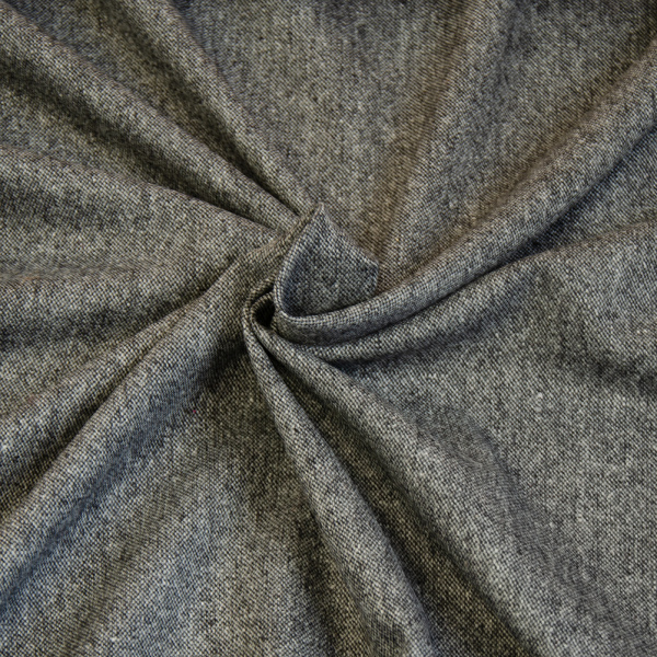 Mantelstoff h grau fein gerieselt