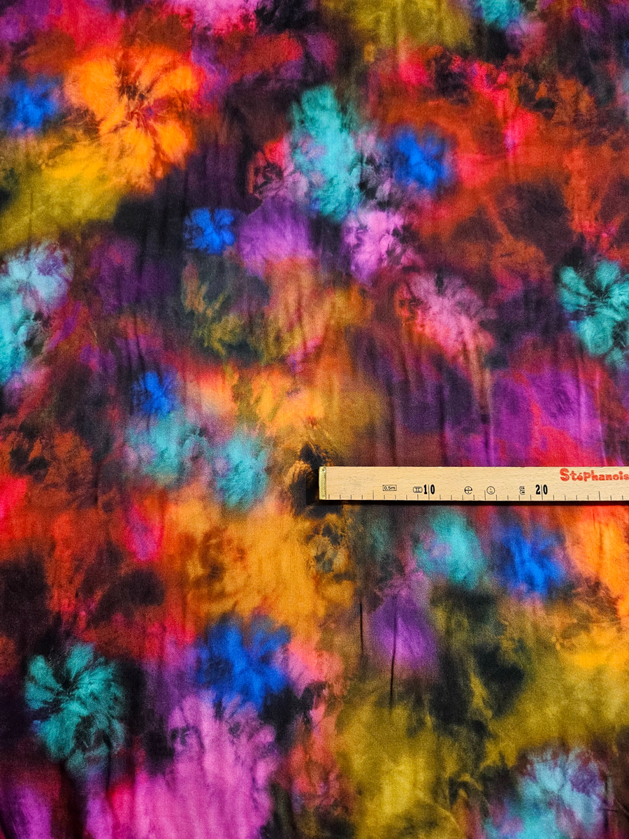 VI batik pink/blau/orange/violett