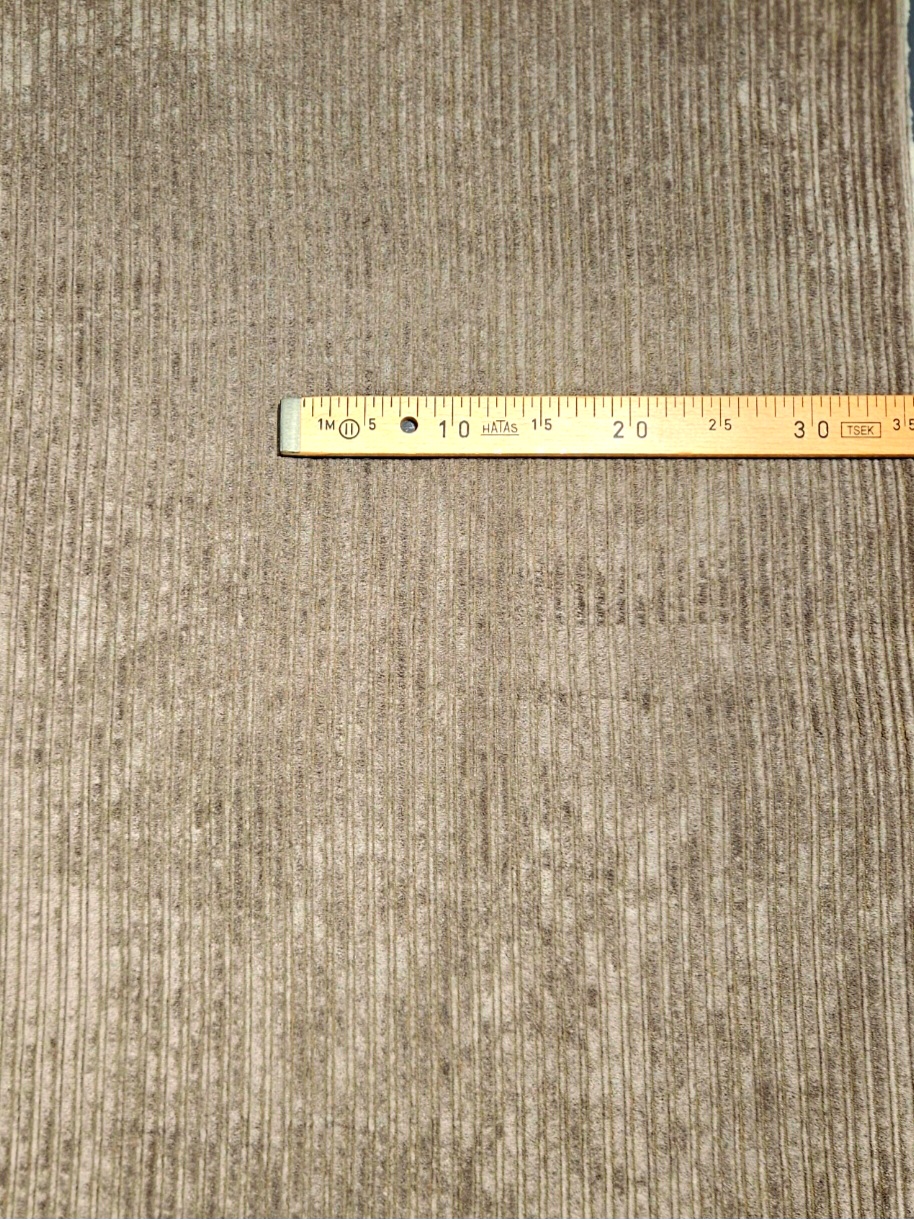 Breitcord taupe mit Teddy Innenseite
