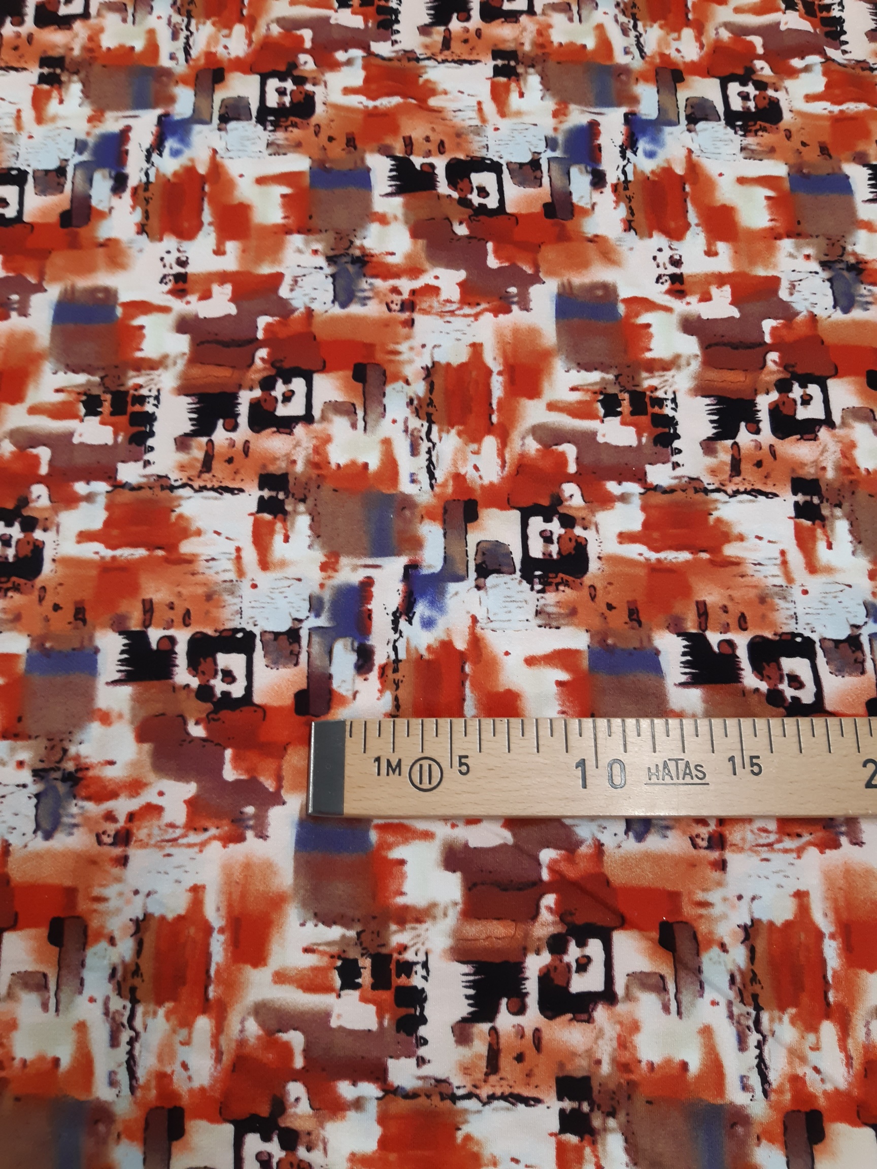 VI JerseyAquarell rot/braun