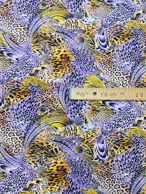 Jersey violett/gelb m Leoprint