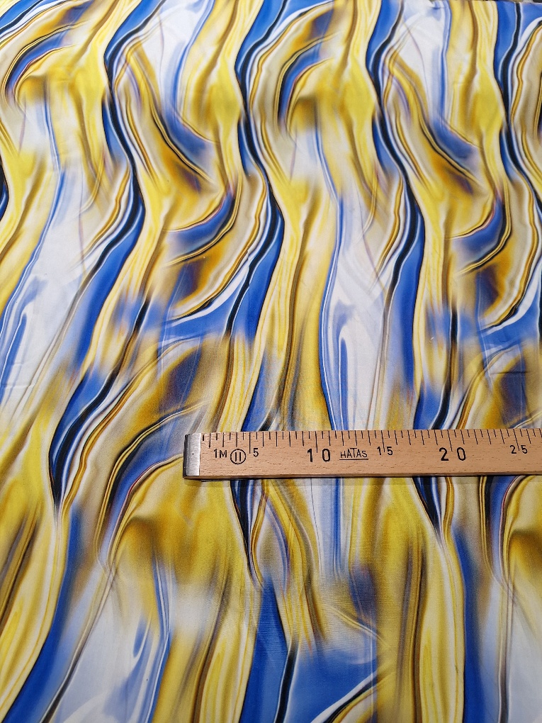 VI gelb/blau/weiss gemustert