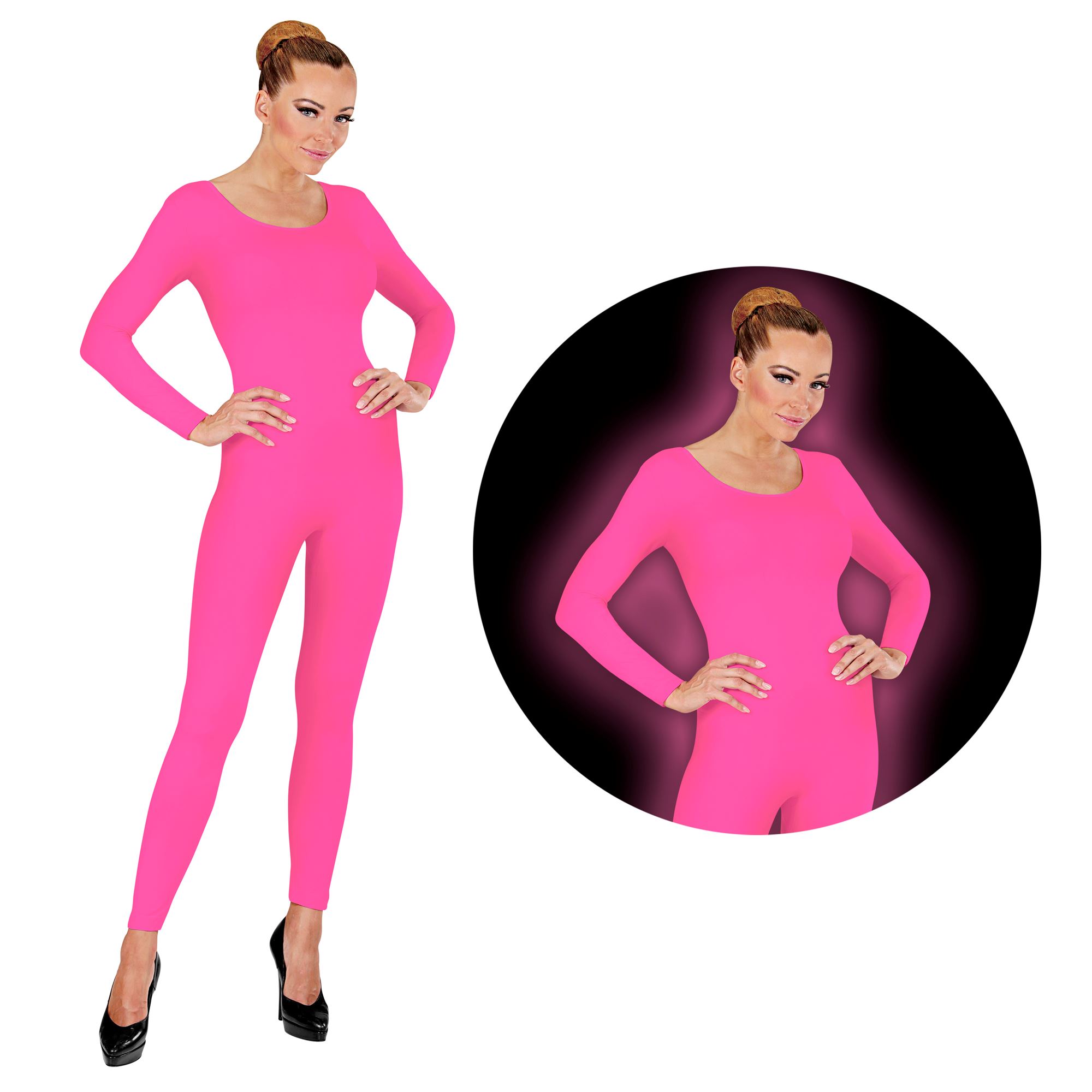 Body langarm neonpink