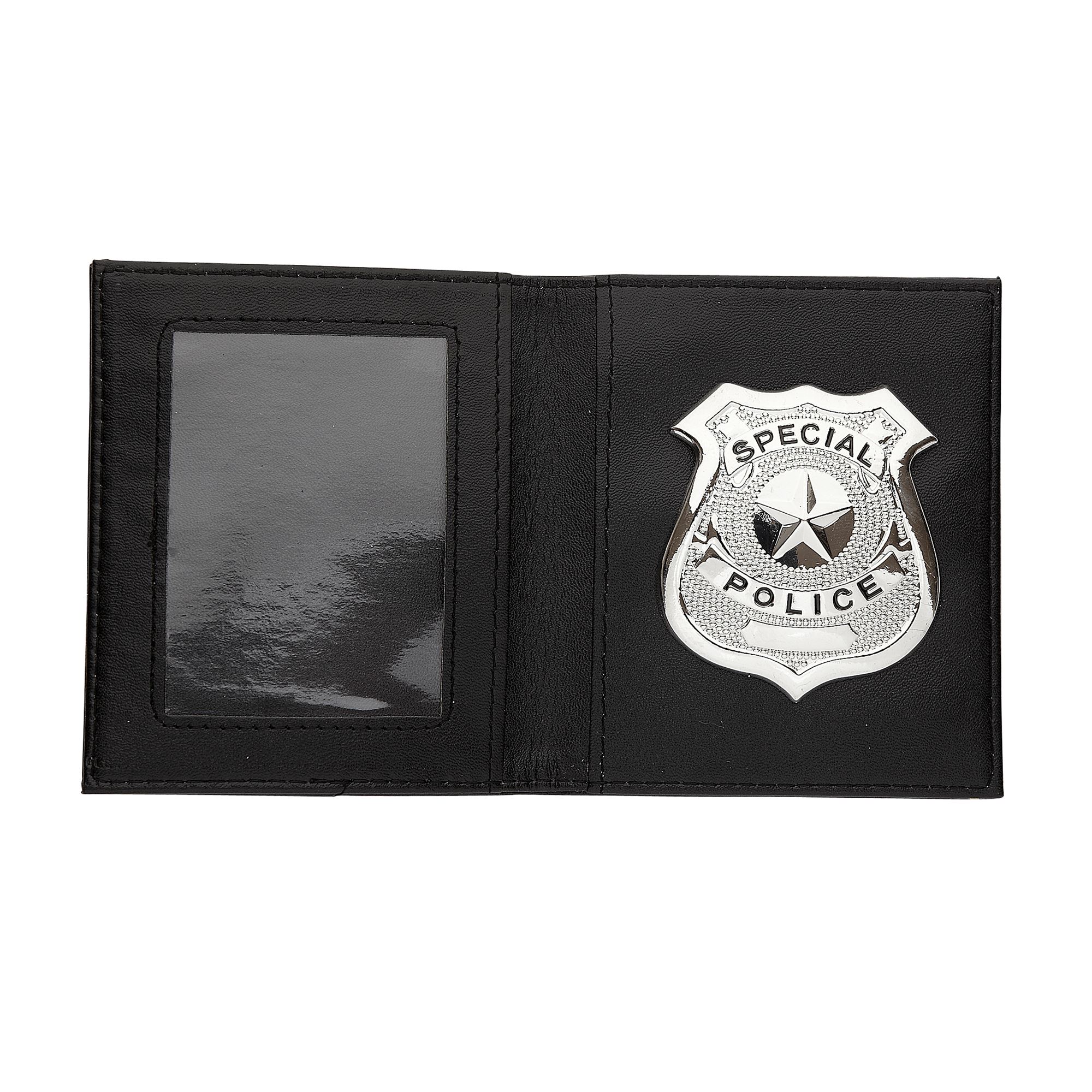 Polizeiabzeichen mit Brieftasche