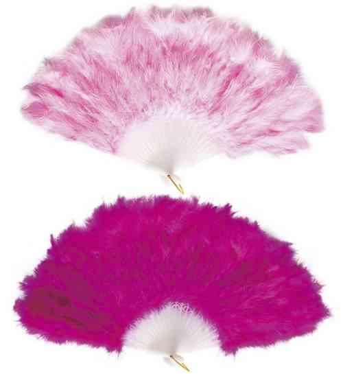 Feder-Fächer div.Farben