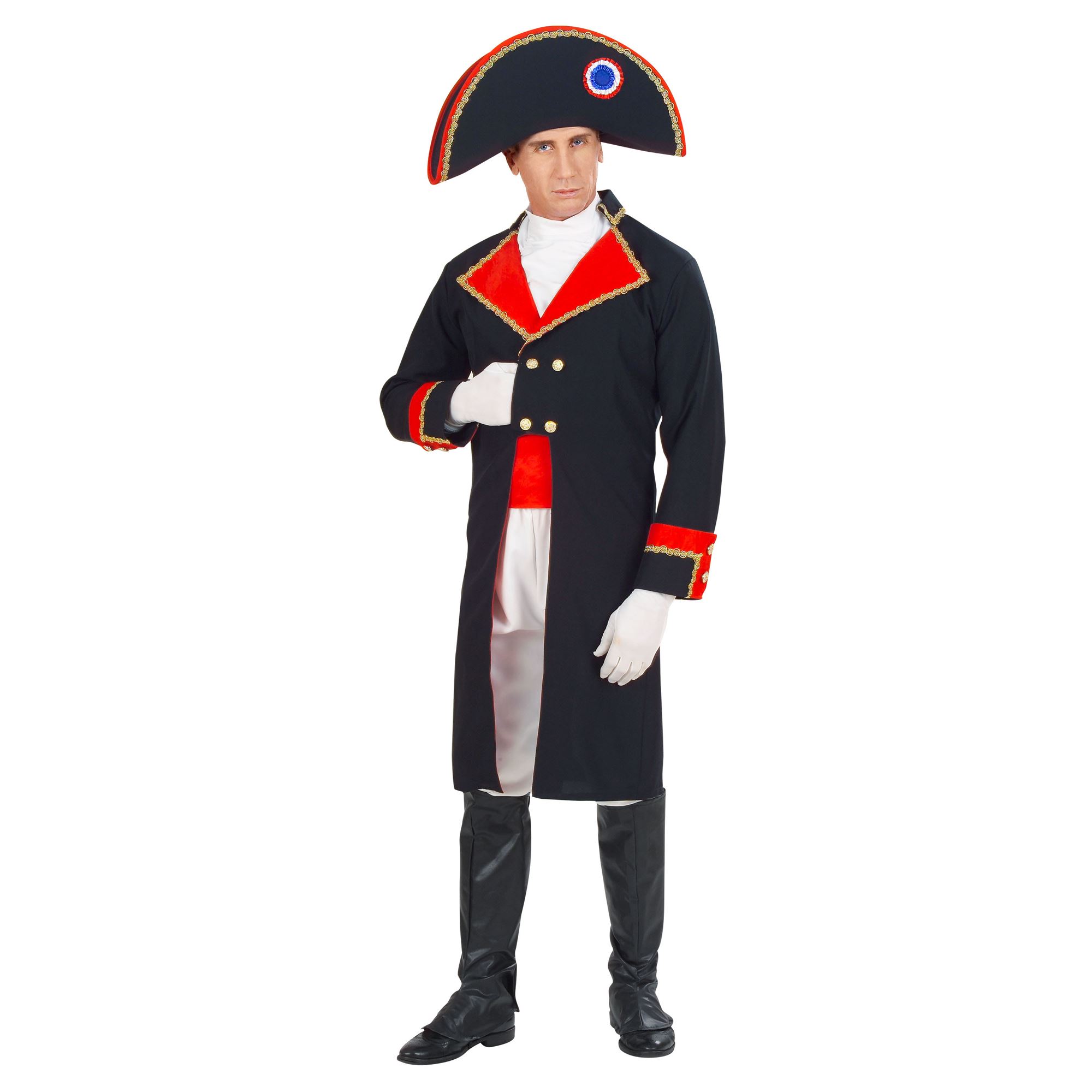 Napoleon Gr. S (Mantel, Jabot, Hose, Gürtel, Stiefelüberzieher, Hut)
