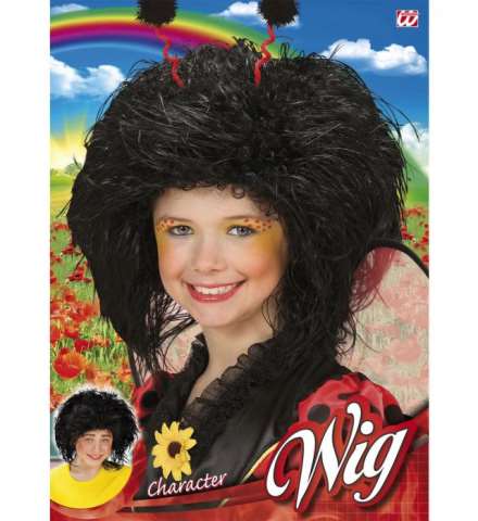 Perücke Charakter schwarz Kinder