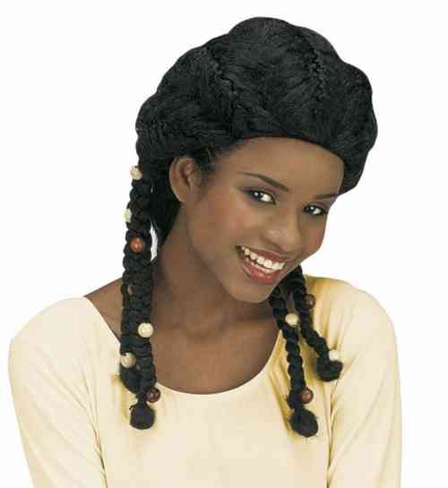 Perücke Tumi schwarz