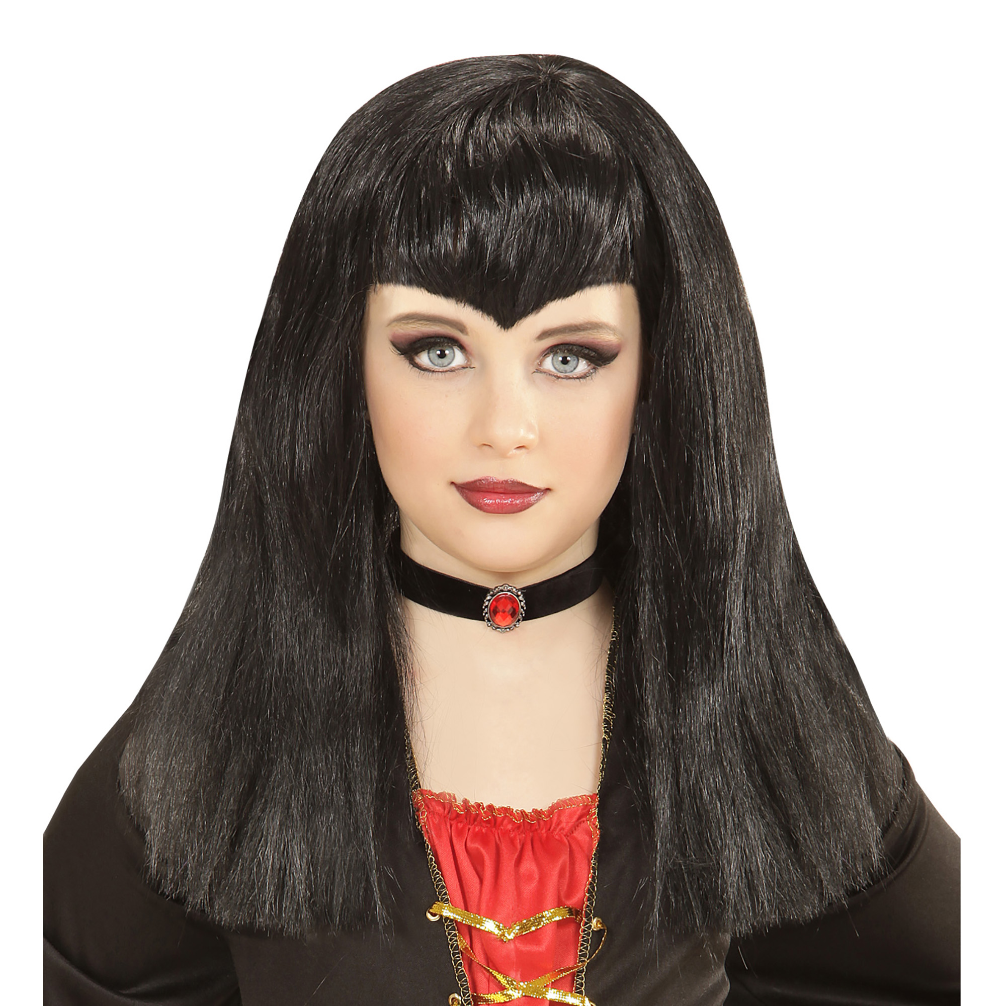 Perücke Vampira Kinder