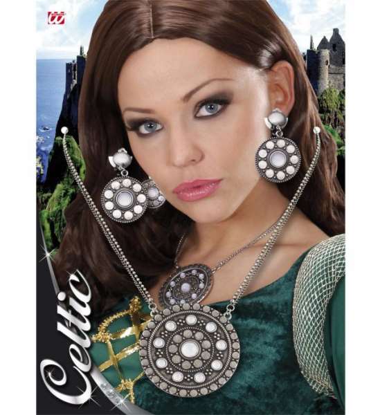 Set Kette Celtic mit Ohrclips