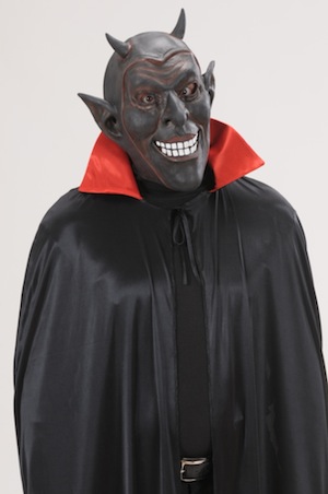 Teufelmaske schwarz