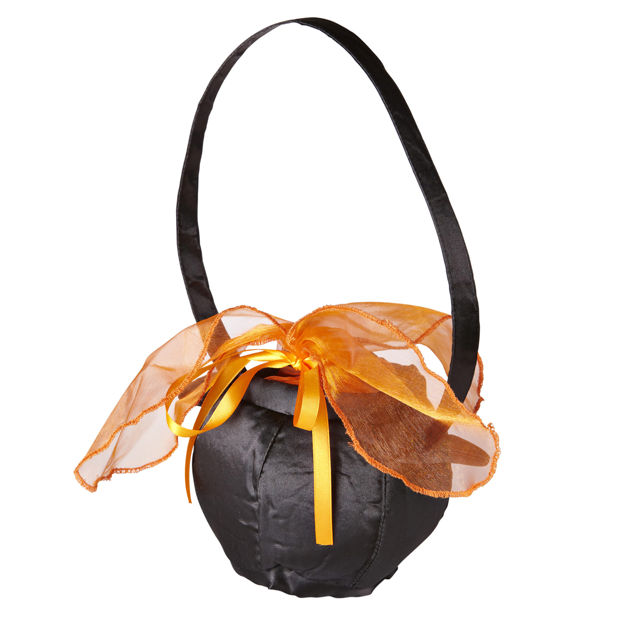 Handtasche Hexe schwarz/orange